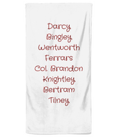 Male Characters Beach Towel