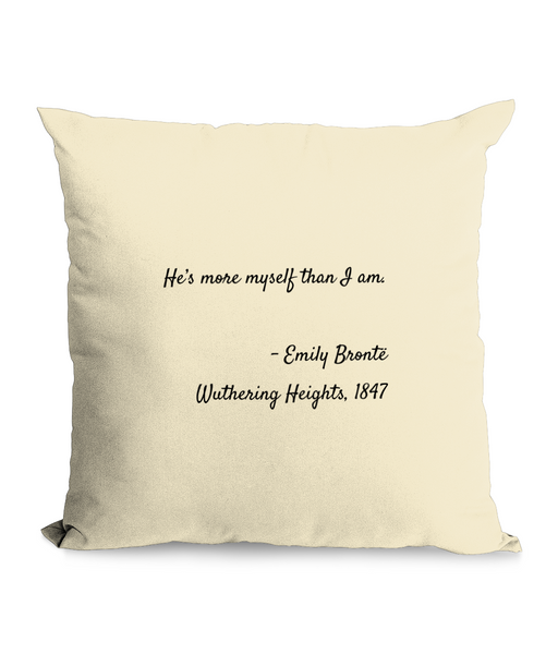 Wuthering Heights Quote Cushion