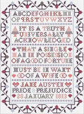 Pride & Prejudice Opening Lines Sampler Cross Stitch Kit