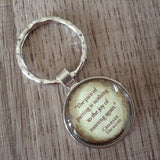 Charles Dickens Quote Keyring