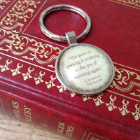 Charles Dickens Quote Keyring