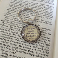 Darcy Quote Keyring