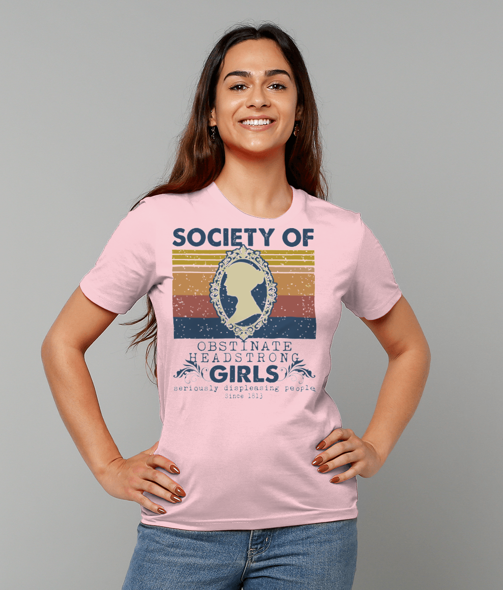 Society of Obstinate Headstrong Girls T-Shirt | thejaneaustenshop.co.uk