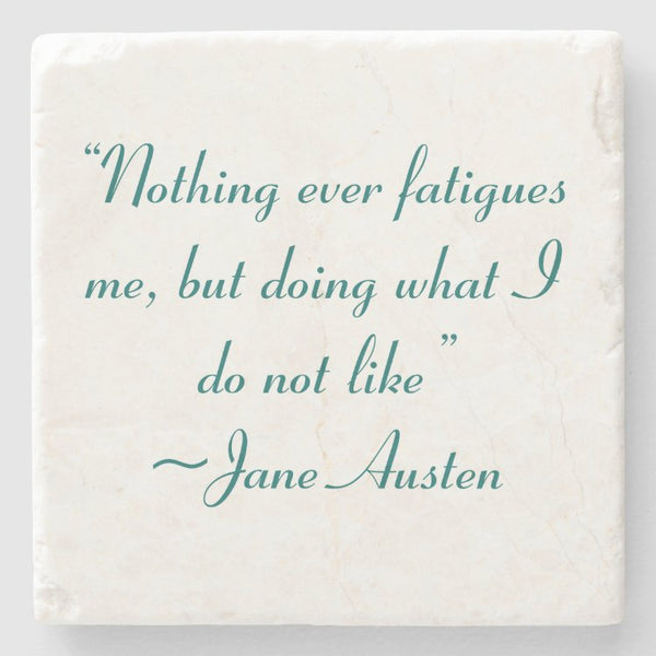 Mansfield Park Quote Marble Coaster