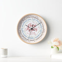 Jane Austen Celebration Wall Clock