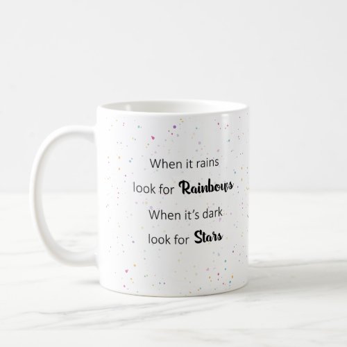 Oscar Wilde Rainbow Quote Mug