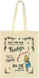 Alice in Wonderland Bonkers Tote Bag 