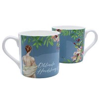 Obstinate, Headstrong Girl! Jane Austen Blue China Mug