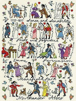 Jane Austen Characters Sampler Cross Stitch Kit -  thejaneaustenshop.co.uk
