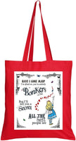 Alice in Wonderland Bonkers Tote Bag