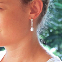 Emma Woodhouse Pearl & Crystal Earrings