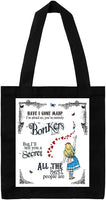 Alice in Wonderland Bonkers Tote Bag