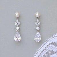 Emma Woodhouse Pearl & Crystal Earrings