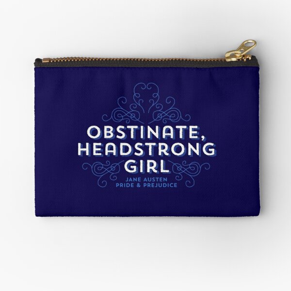Jane Austen Obstinate Headstrong Girl Makeup Bag