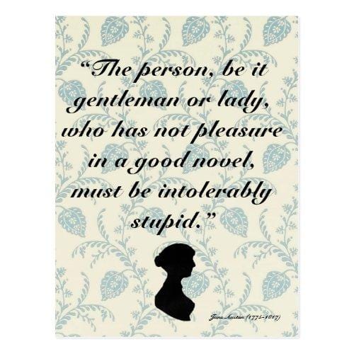 Northanger Abbey Quote Postcard