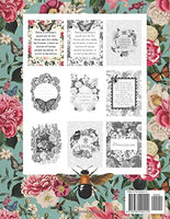 Jane Austen Quotes Floral Colouring Book