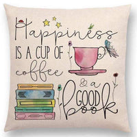 Coffee & Good Book Cushion 