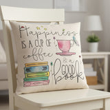 Coffee & Good Book Cushion 