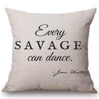 Mr. Darcy Quote Cushion Cover