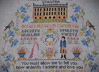 Jane Austen Pride & Prejudice Embroidery Sampler Chart