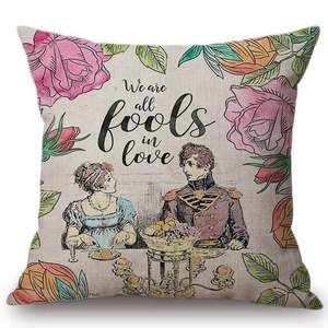 "Fools In Love" Quote Cushion Cover