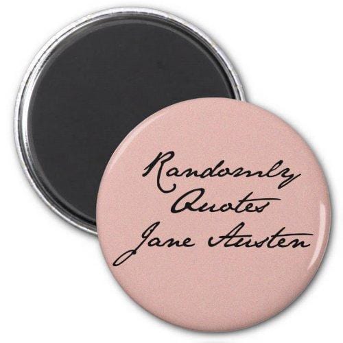 Jane Austen Fridge Magnet
