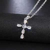 The Fanny Price White Crystal Cross