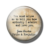 Pride & Prejudice Quote Fridge Magnets
