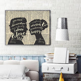 Mr & Mrs Darcy Happy Canvas Print