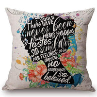 Quotes & Notes Decorative Cushion Cover -  thejaneaustenshop.co.uk