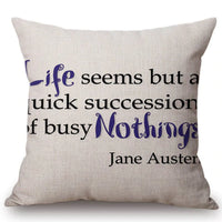 Mansfield Park Quote Cushion
