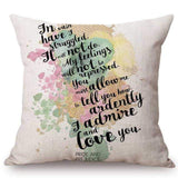 Jane Austen Classic Quotes Decorative Cushion Cover