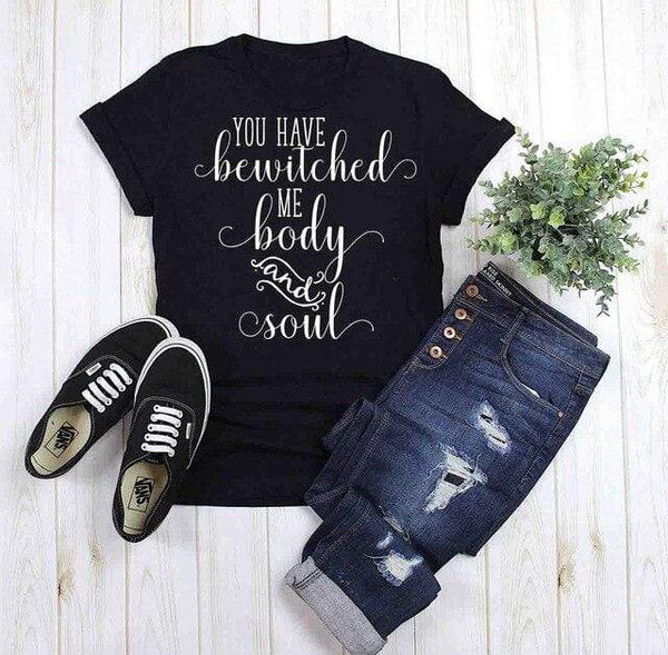 Jane Austen Bewitched Me Body and Soul T-Shirt