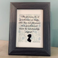 Northanger Abbey Quote Framed Print